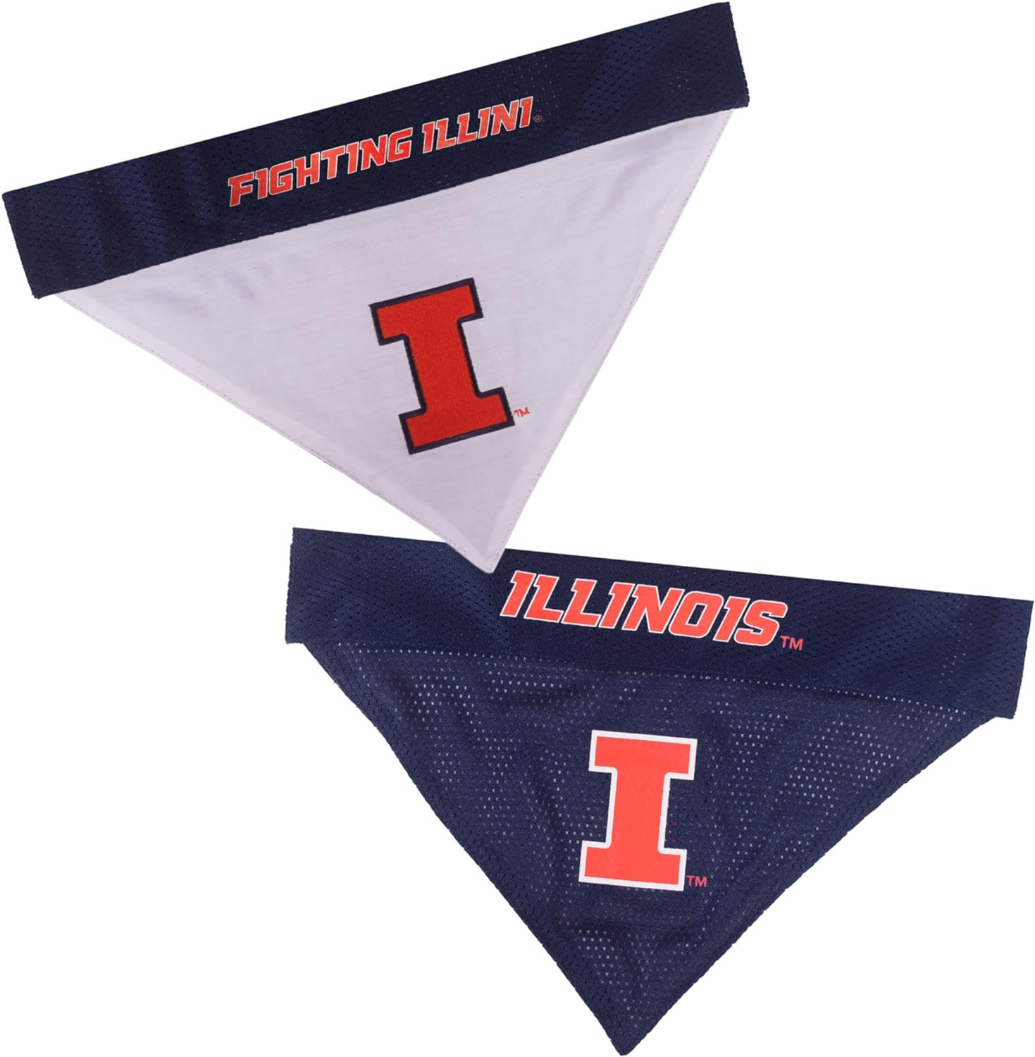 Pets First Co Illinois Reversible Bandana Apparel