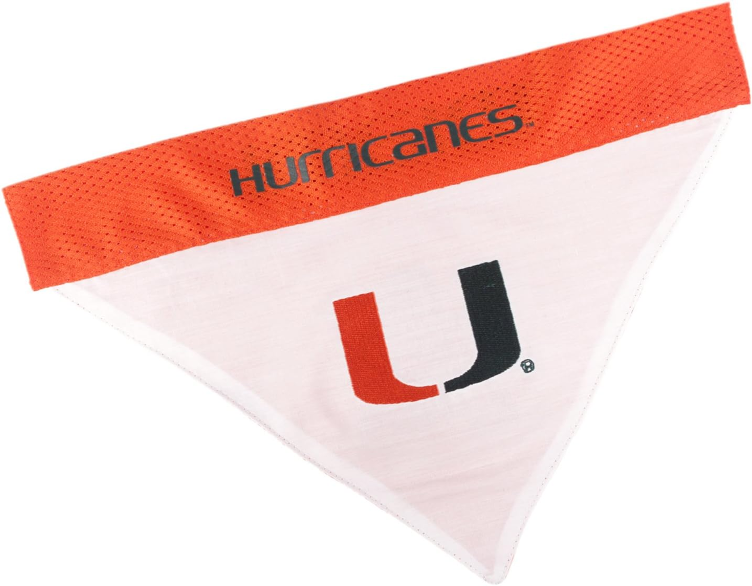 Pets First Co U Of Miami Reversible Bandana Apparel