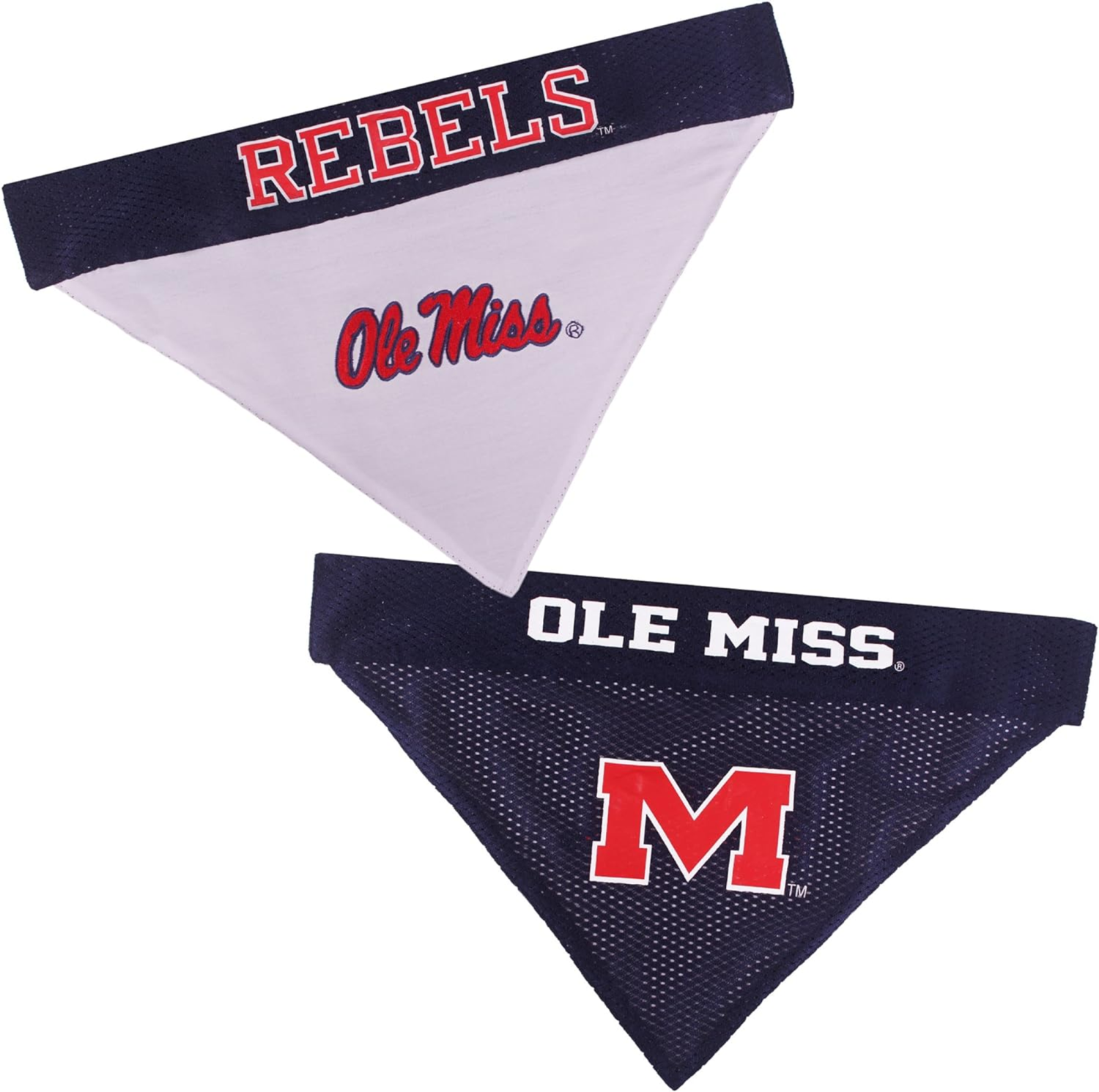 Pets First Co Ole Miss Reversible Bandana Apparel