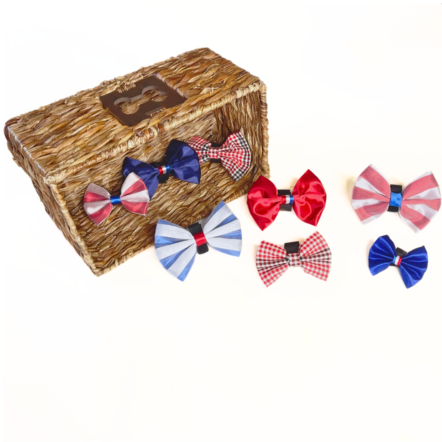 Pets Ribbons 4th of July Bow Budget Bundle|Pets Ribbons Pet Accessories