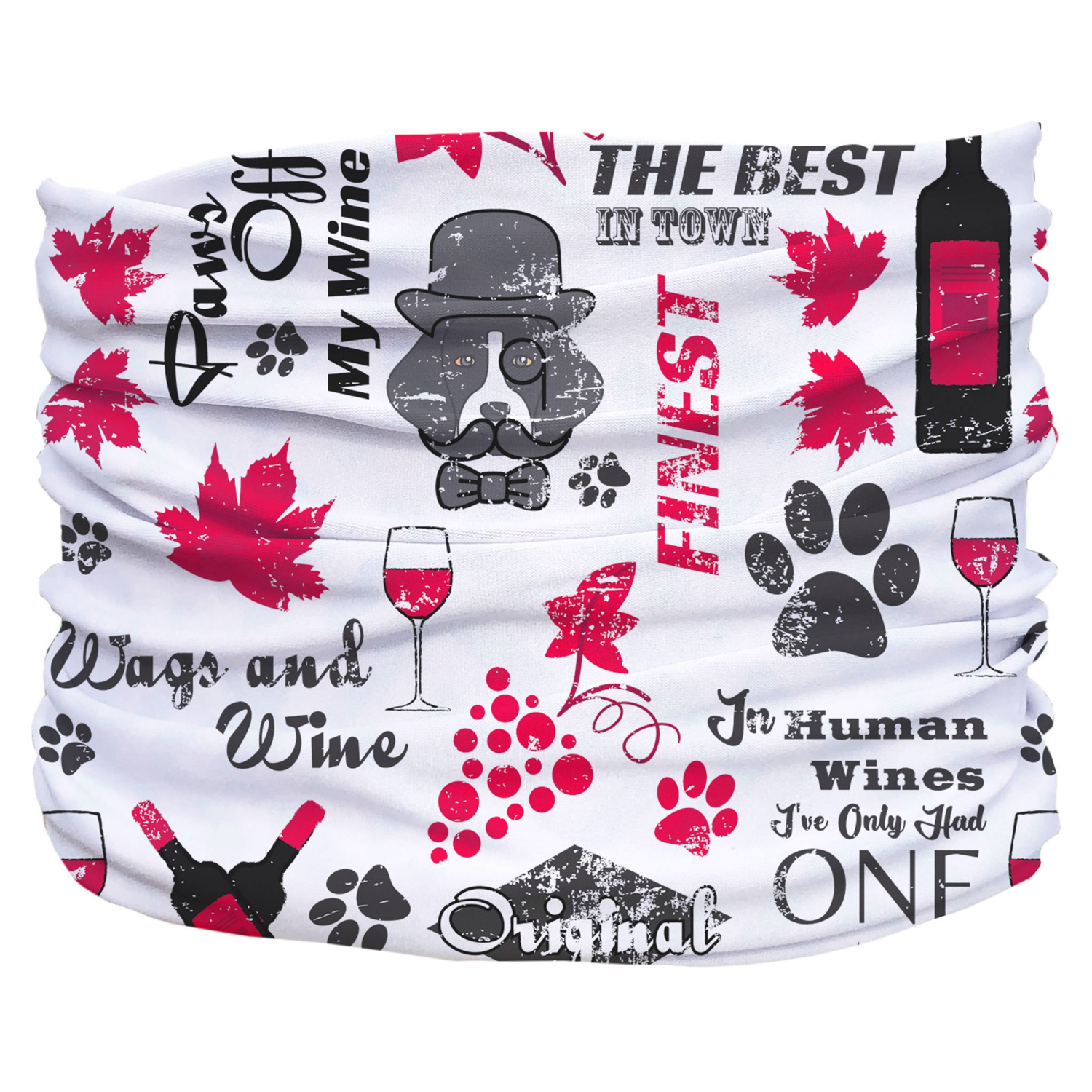 Pup Scruffs Wags and Wine Pup Scruff Dog Clothes