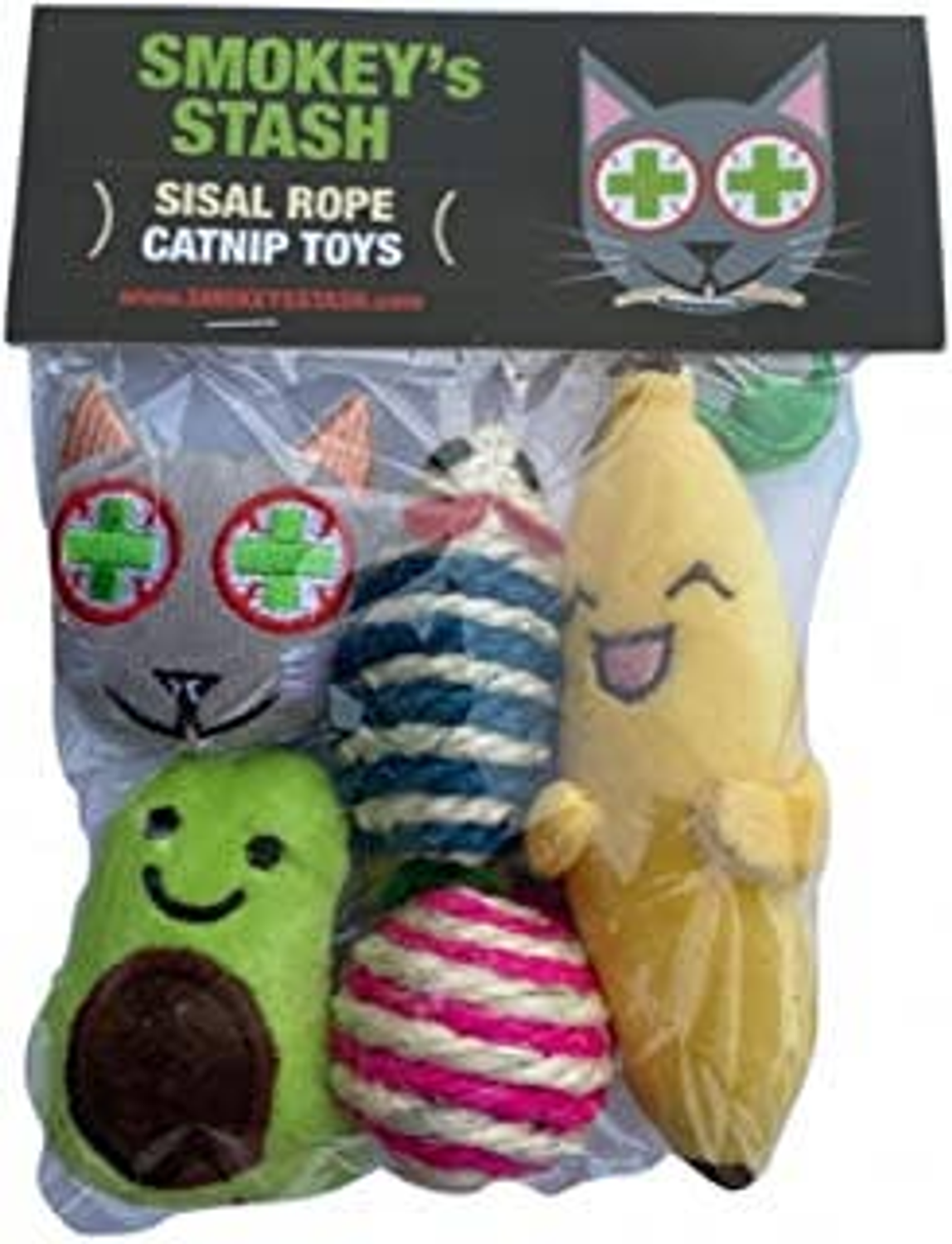 Smokey's Stash Smokey's Stash Catnip Toys-Avocado