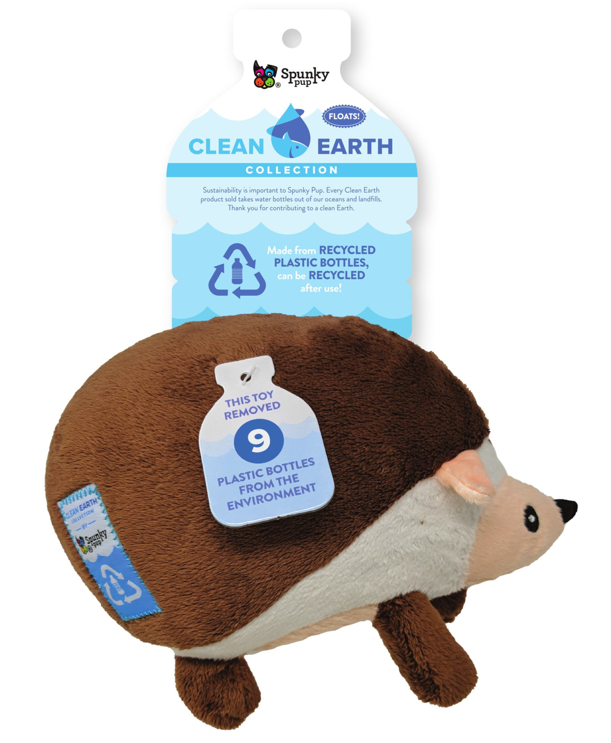 Spunky Pup Dog Toys Clean Earth Plush - 100% Sustainable Dog Toys