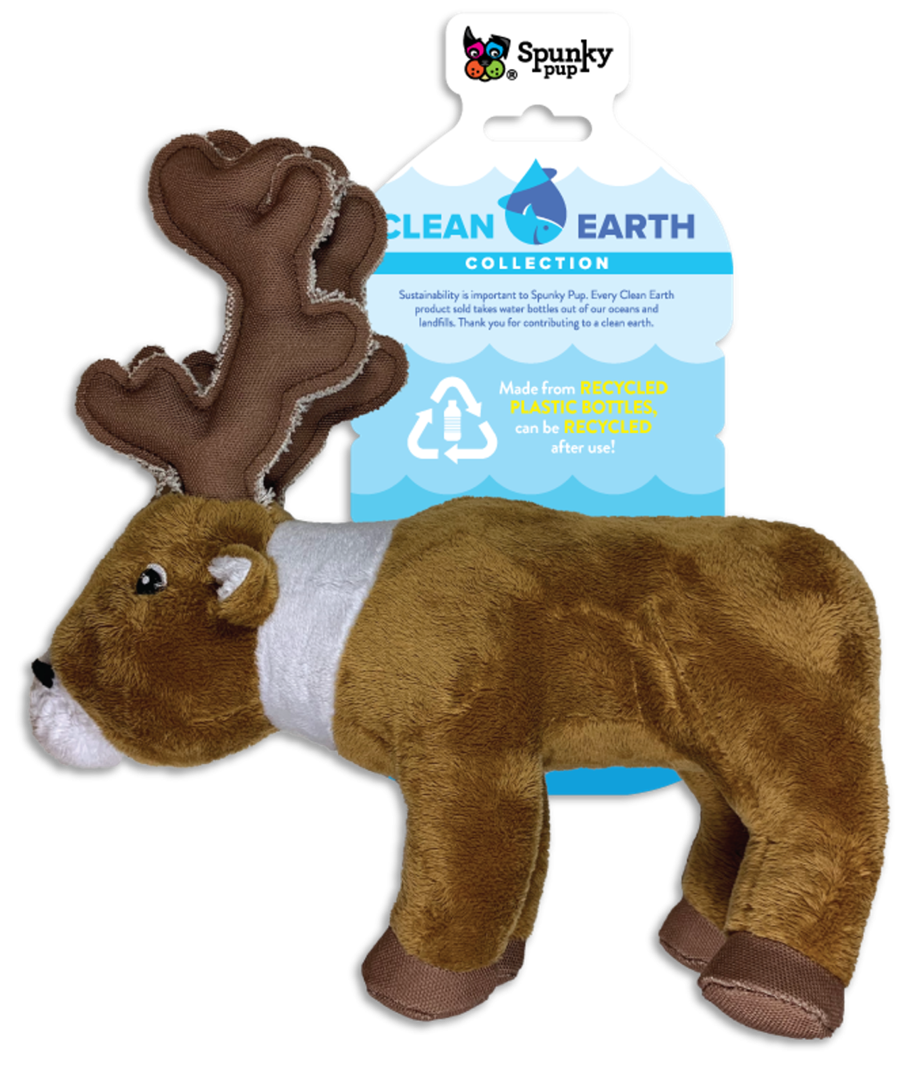 Spunky Pup Dog Toys Clean Earth Plush Toy Dog Toys