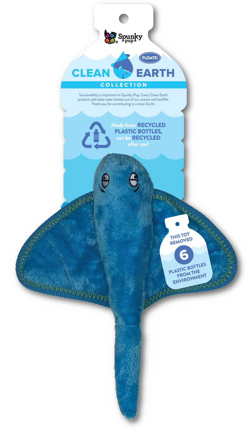 Spunky Pup Dog Toys Clean Earth Plush - 100% Sustainable Dog Toys