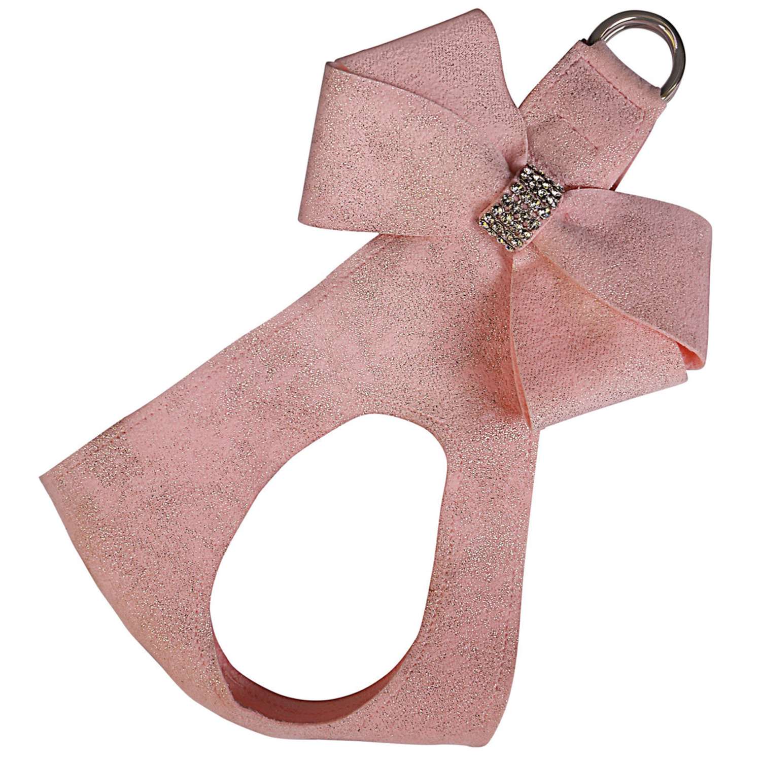 Susan Lanci Designs Susan Lanci Designs Puppy Pink Glitzerati Nouveau Bow Step In Harness Dog Harnesses