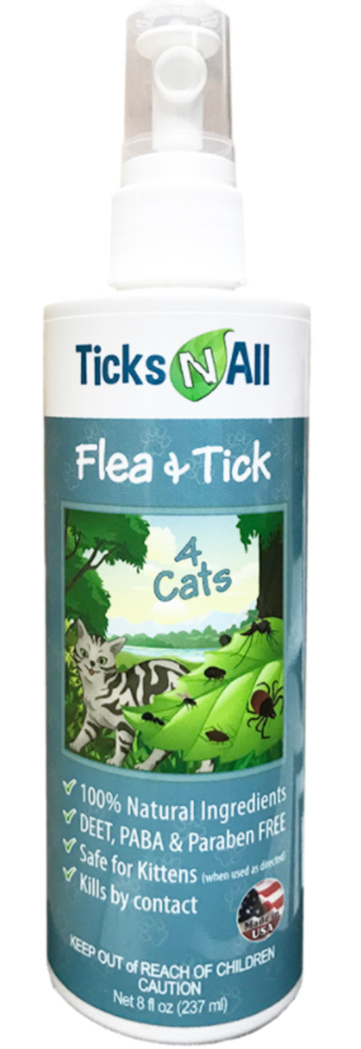 Ticks-N-All All Natural Flea & Tick 4 Cats 8oz Flea & Tick