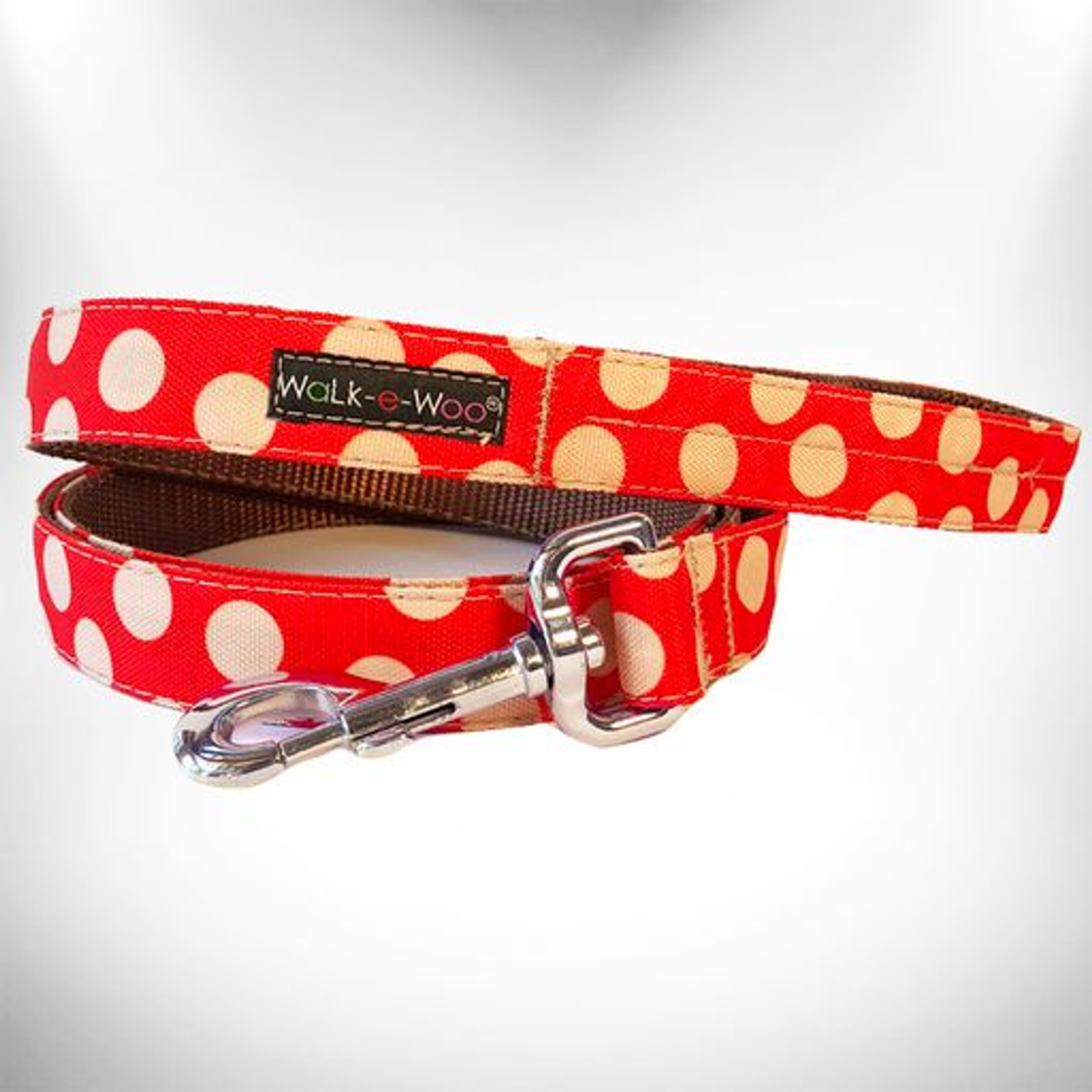 WalkeWoo Ltd Polka Dot Dog - Tan Dots Leads Dog Leads