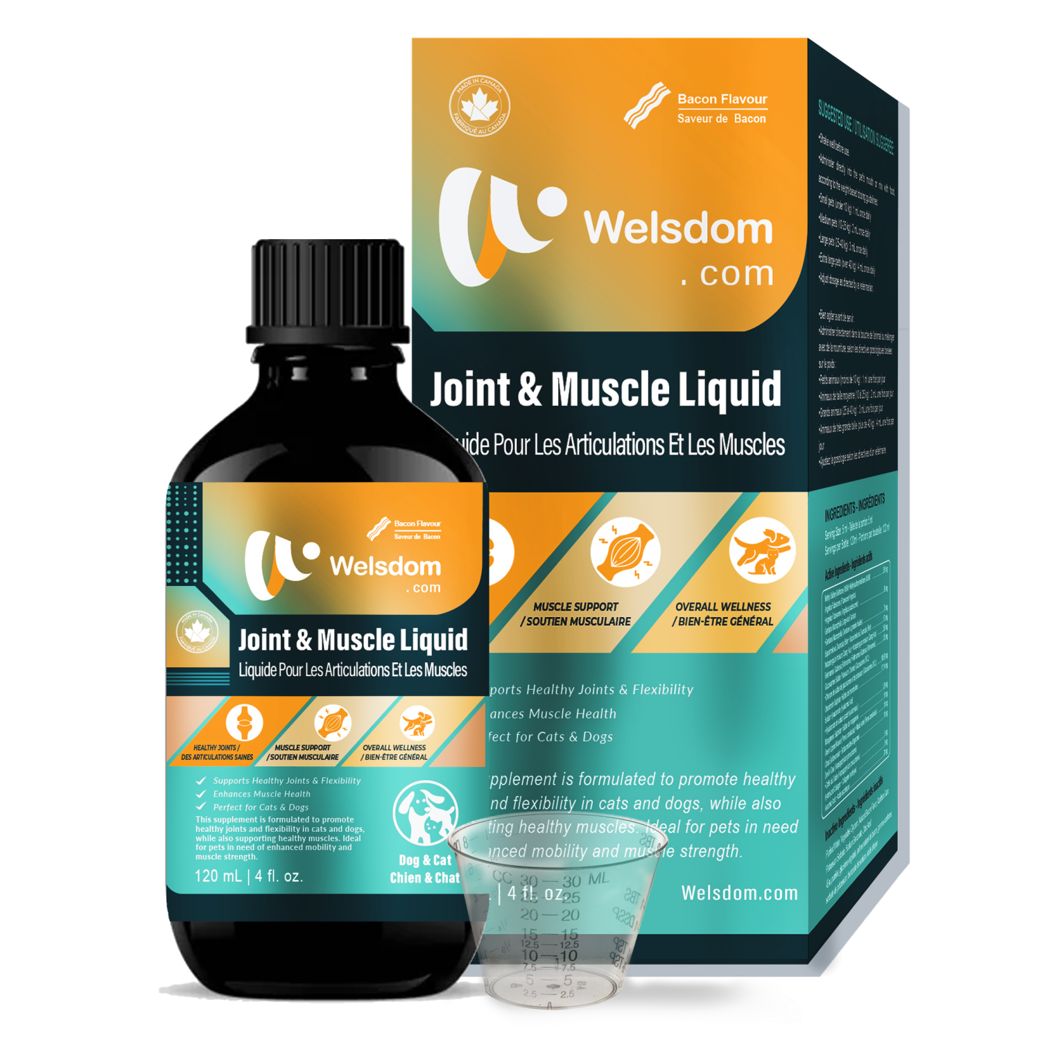 Welsdom Inc. Joint & Muscle Liquid - 120mL Vitamins