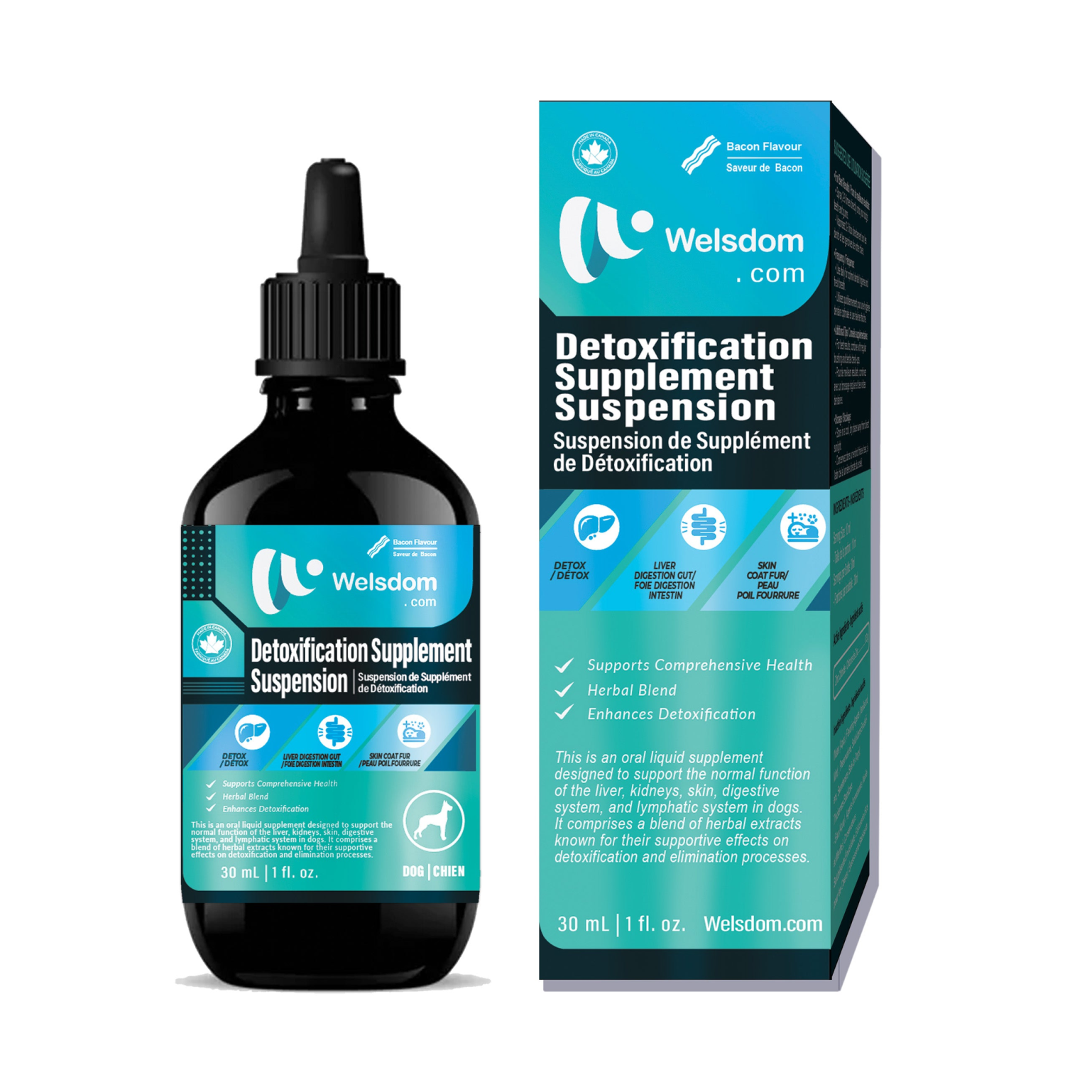 Welsdom Inc. Detoxification Supplement Suspension - 30mL Vitamins