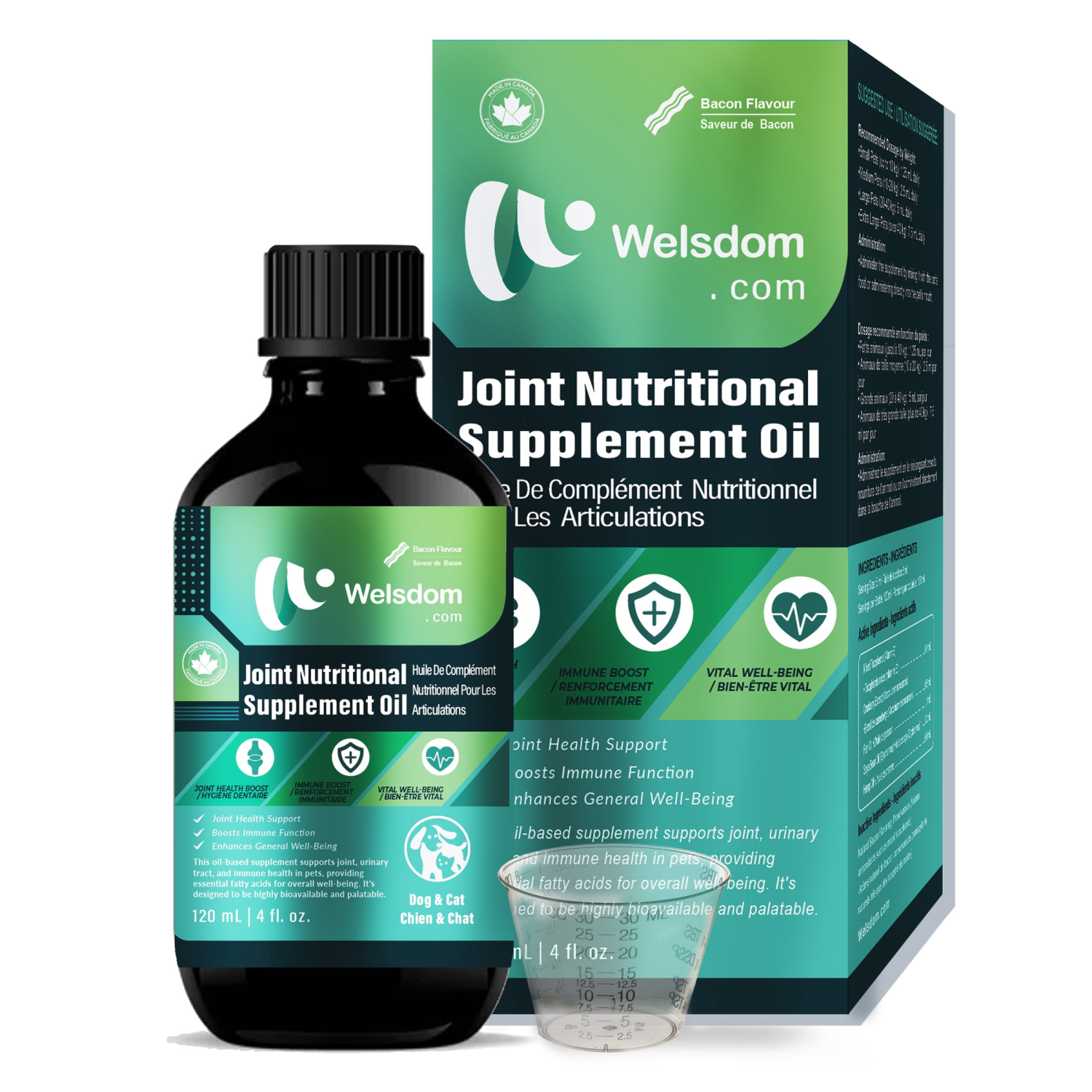 Welsdom Inc. Joint Nutritional Supplement Oil 120mL Vitamins