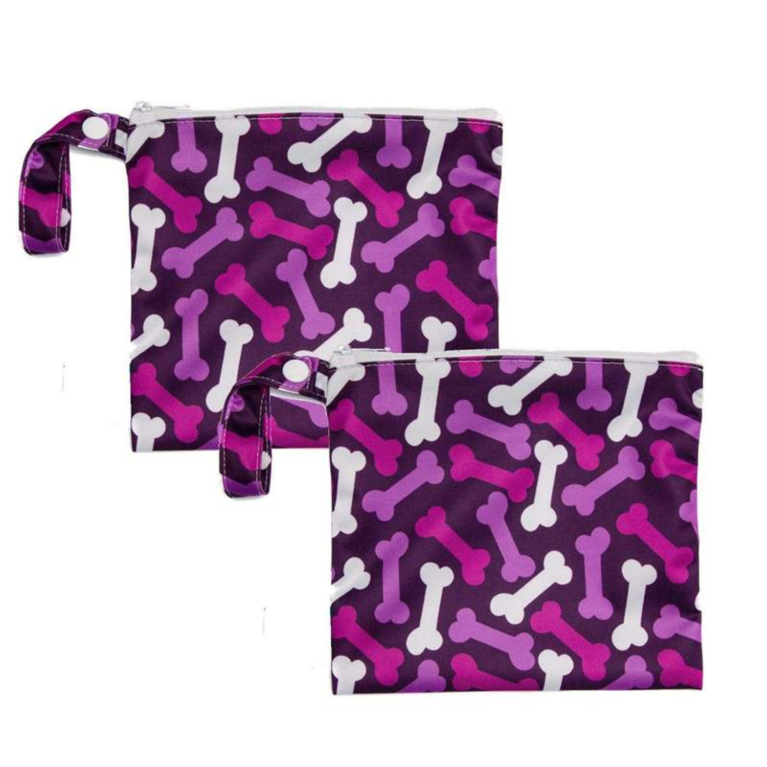Yucky Puppy Pink-Purple Bone Yucky Puppy Dog Poop Bag Holders- Standard Size Waste Bags & Cans