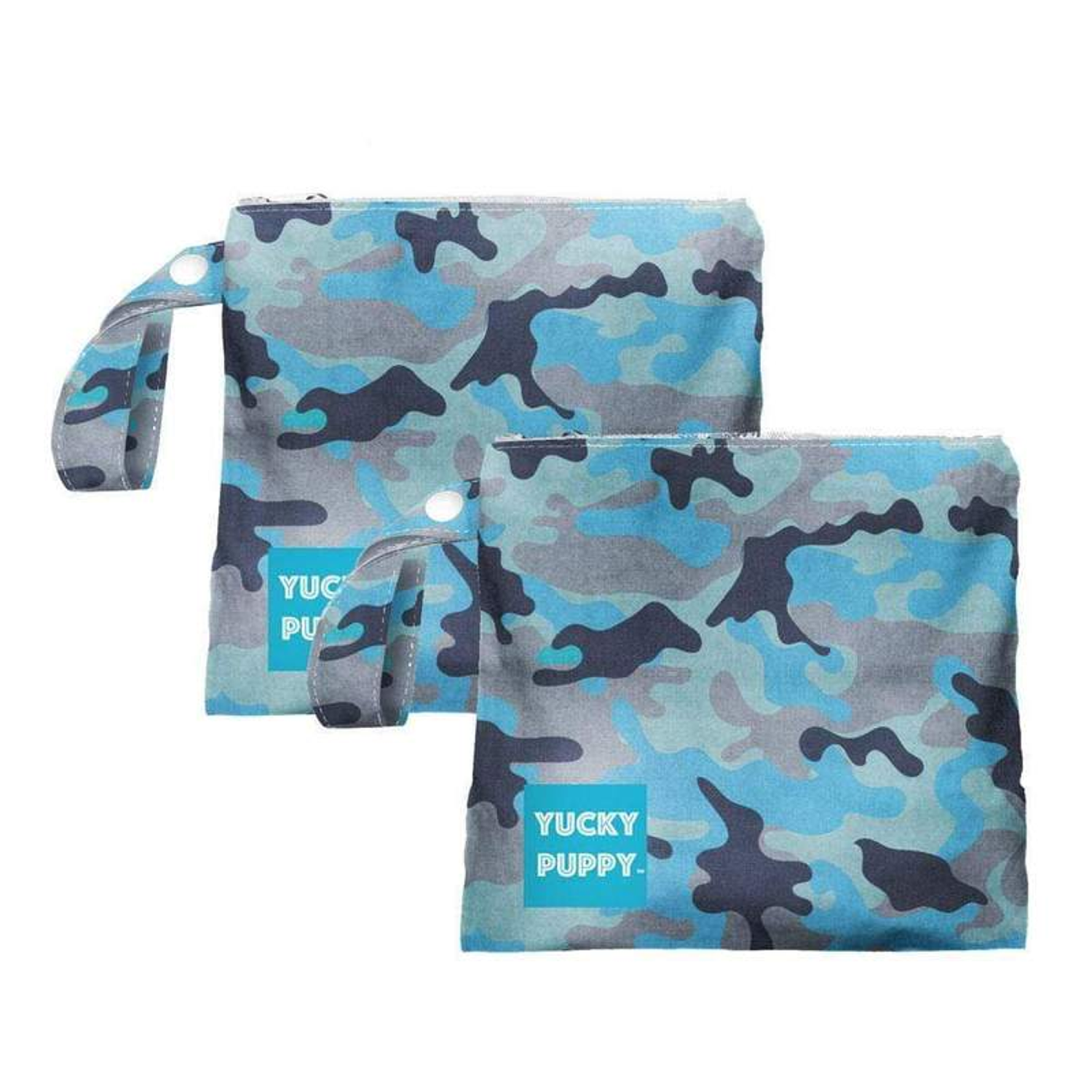 Yucky Puppy Blue Camo Dog Poop Bag Holders Waste Bags & Cans