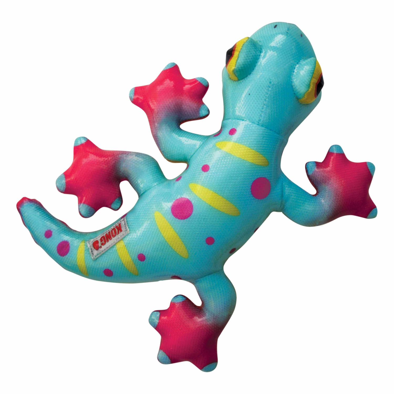 Discover the KONG Shieldz Tropics Gecko for Dogs