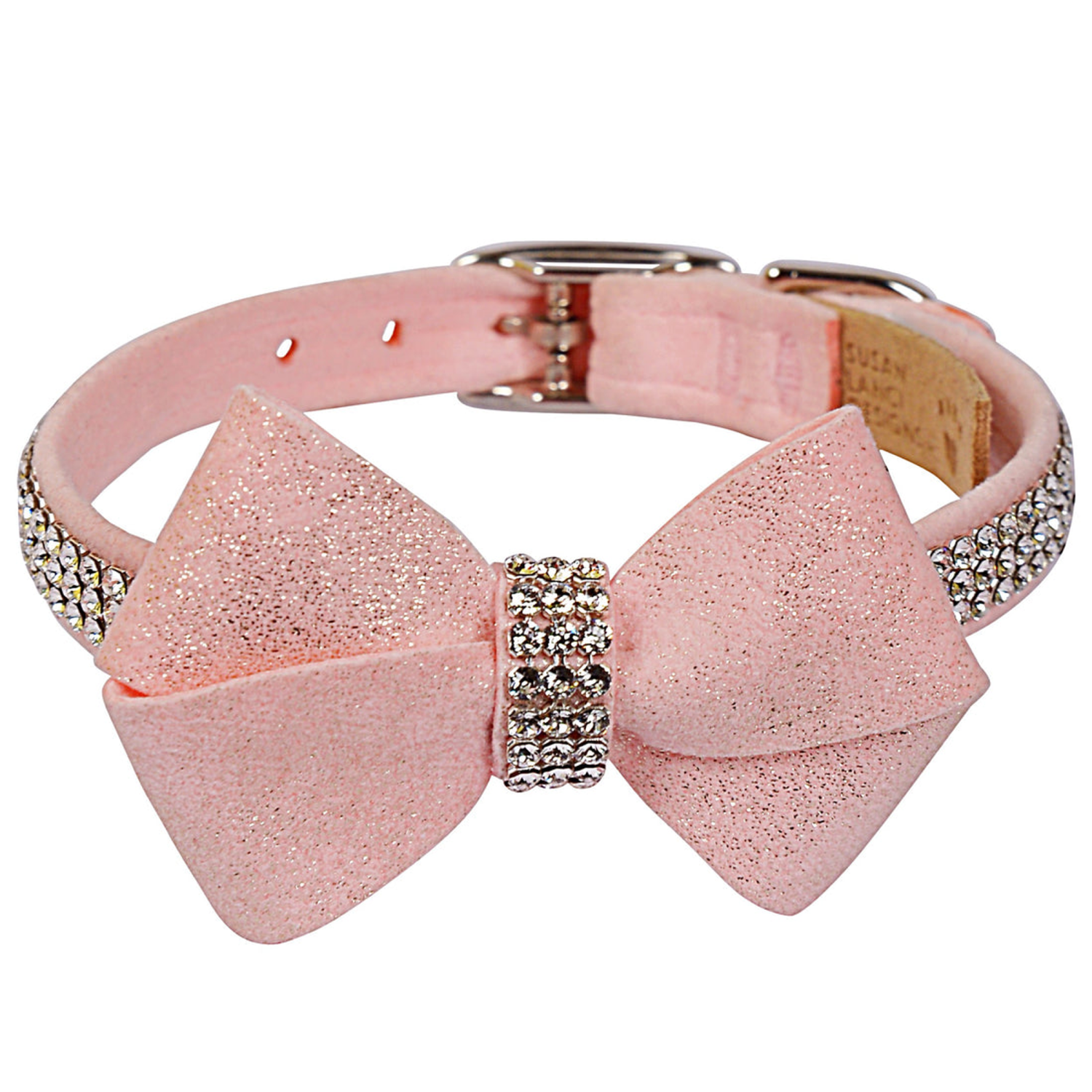 Elegant Susan Lanci Puppy Pink Glitzerati Collar