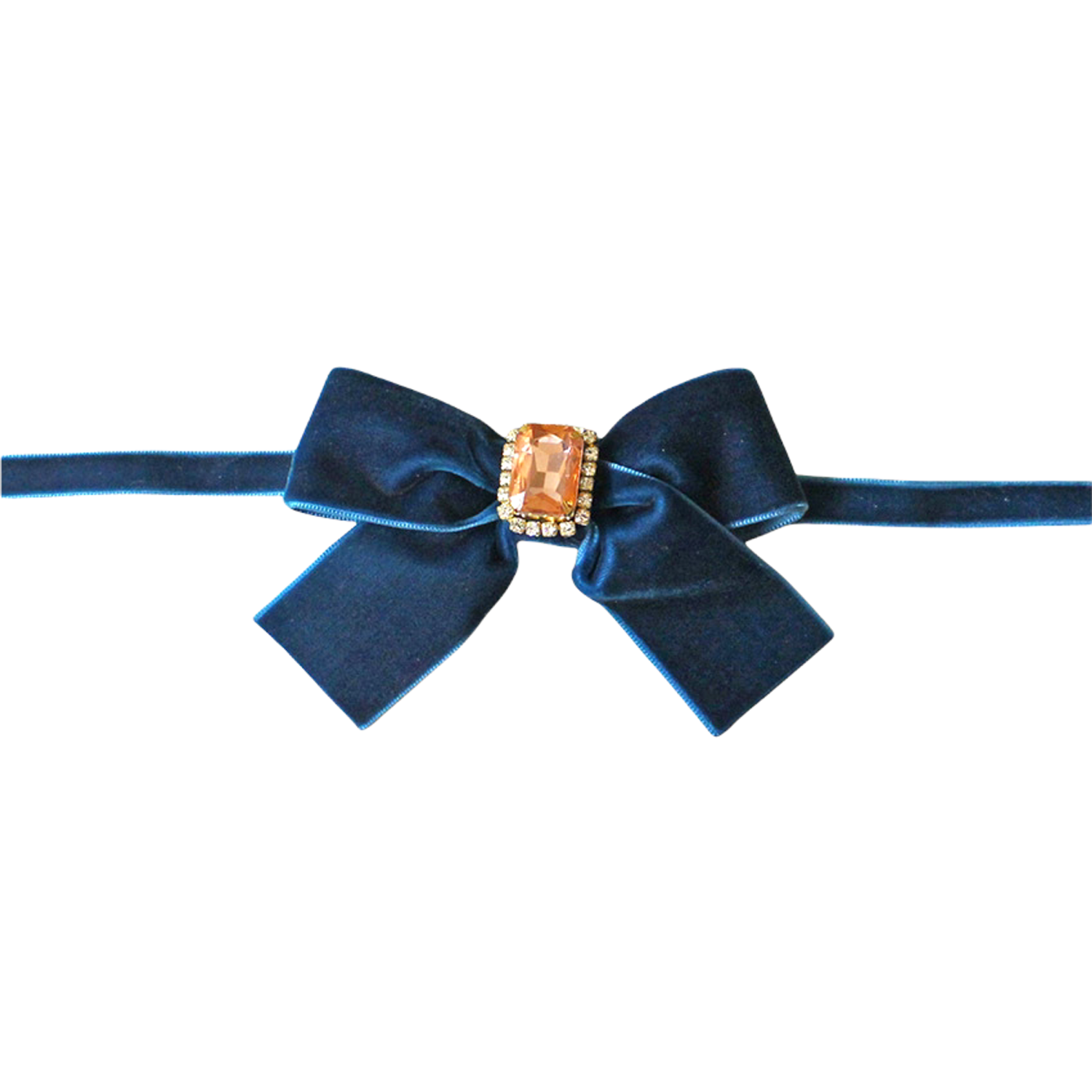 Chic Velvet Bow Necklace for Pets
