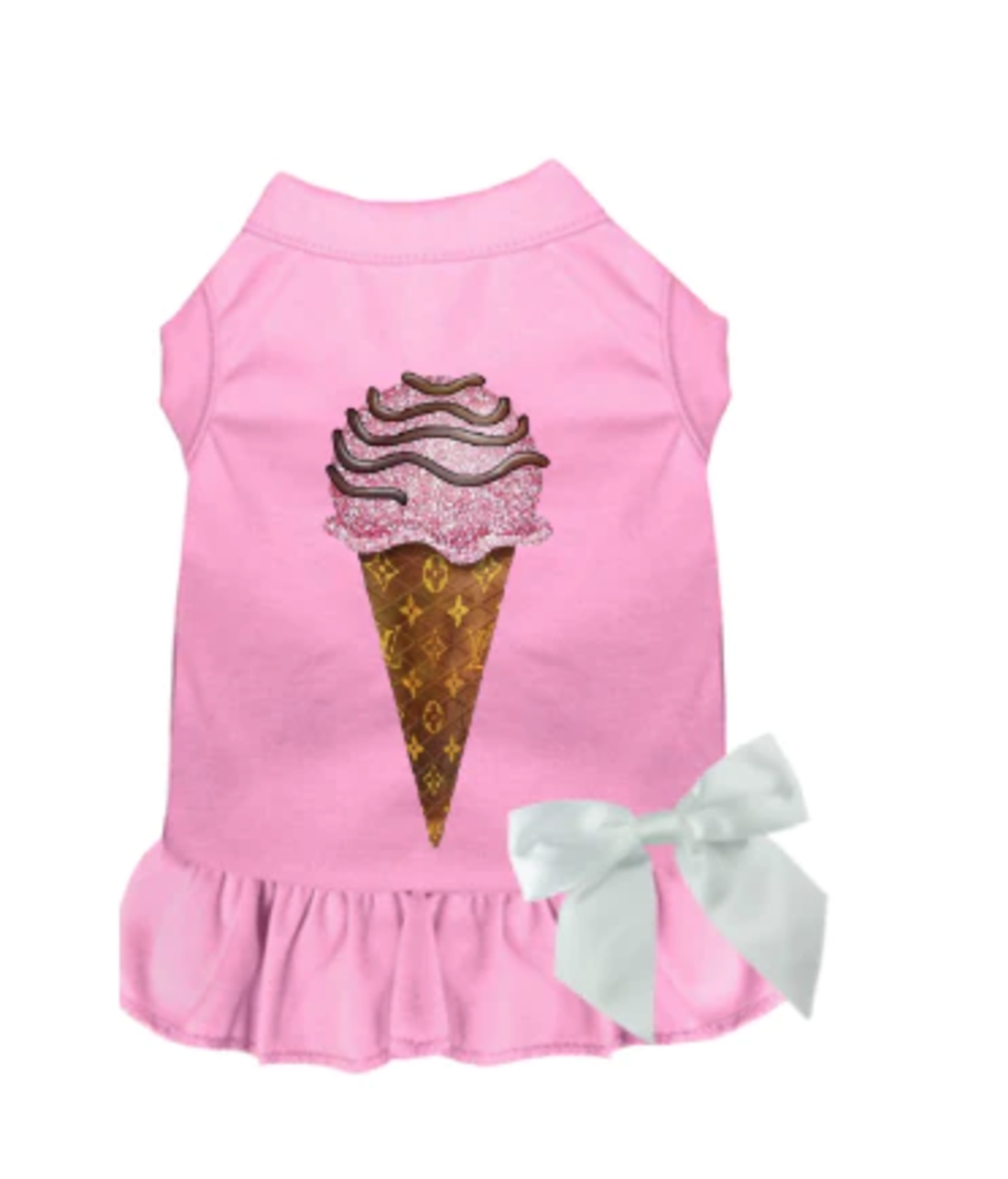 Stylish Chewy Vuitton Ice Cream Dress for Dogs